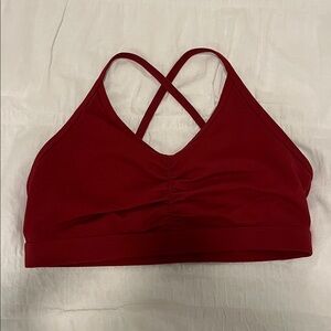 Women's Red Cross-Back Bralette